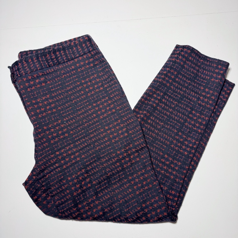 Theory Easy Slim Leg Trouser Houndstooth - Picture 4 of 7